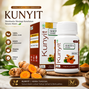 Shofa Nature Kapsul Kunyit 60 kapsul Membantu menjaga kesehatan lambung