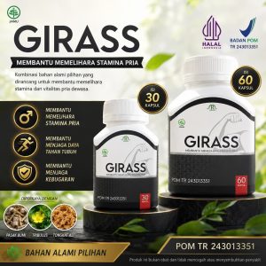 Kapsul GIRASS 30 Kapsul Herbal Membantu memelihara Stamina Pria