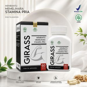 Kapsul Girass 60 Kapsul Herbal Membantu memelihara Stamina Pria.