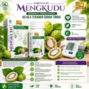 Kapsul MENGKUDU 60 Kapsul Herbal Hipertensi/Darah Tinggi